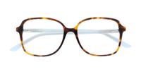 Tortoise Scout Beth Square Glasses - Flat-lay