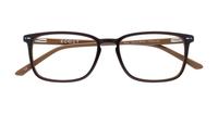 Bilayer Brown Scout Brent Square Glasses - Flat-lay