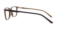 Bilayer Brown Scout Brent Square Glasses - Side