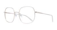 Satin Gold Scout Brogan Round Glasses - Angle
