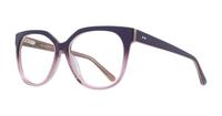 Purple Gradient Scout Ciara Cat-eye Glasses - Angle