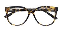 Yellow Tortoise Scout Ciara Cat-eye Glasses - Flat-lay
