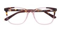 Pink Havana Scout Dakota -53 Rectangle Glasses - Flat-lay
