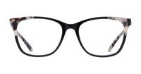Shiny Black Havana Scout Dakota -53 Rectangle Glasses - Front