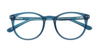 Shiny Bilayer Blue Scout Dallas Round Glasses - Flat-lay