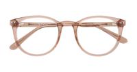 Shiny Light Brown Scout Dallas Round Glasses - Flat-lay