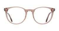 Shiny Light Brown Scout Dallas Round Glasses - Front
