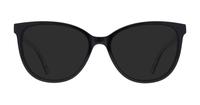 Shiny Black Flower Scout Darcey Cat-eye Glasses - Sun