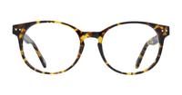 Light Tortoise Scout East-52 Round Glasses - Front