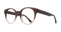 Gradient Brown Scout Emelia Round Glasses - Angle