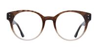 Gradient Brown Scout Emelia Round Glasses - Front