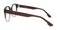 Gradient Brown Scout Emelia Round Glasses - Side