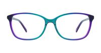 Teal Scout Emma 2 Rectangle Glasses - Front