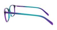 Teal Scout Emma 2 Rectangle Glasses - Side