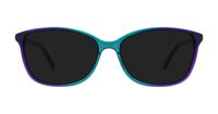 Teal Scout Emma 2 Rectangle Glasses - Sun