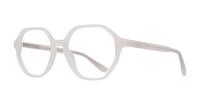 Beige Scout Esme Rectangle Glasses - Angle