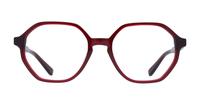 Burgundy Scout Esme Rectangle Glasses - Front