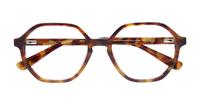 Tortoise Scout Esme Rectangle Glasses - Flat-lay