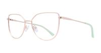 Gold Scout Fern Cat-eye Glasses - Angle