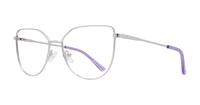 Silver Scout Fern Cat-eye Glasses - Angle