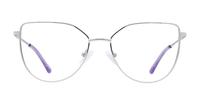 Silver Scout Fern Cat-eye Glasses - Front
