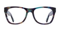 Tortoise / Blue Scout Festival Wayfarer Glasses - Front