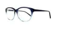 Blue Fade Scout Firework Oval Glasses - Angle