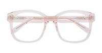 Crystal Nude Scout Francis Square Glasses - Flat-lay