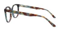 Khaki Havana Scout Freddie Square Glasses - Side