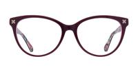 Bilayer Purple / Flowers Scout Georgia Cat-eye Glasses - Front
