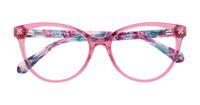 Crystal Pink Scout Georgia Cat-eye Glasses - Flat-lay