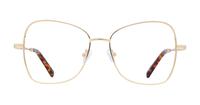 Shiny Gold Scout Geri Rectangle Glasses - Front