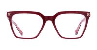 Bilayer Burgundy / Flowers Scout Giselle Square Glasses - Front