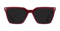 Bilayer Burgundy / Flowers Scout Giselle Square Glasses - Sun