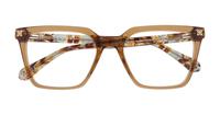 Crystal Amber Scout Giselle Square Glasses - Flat-lay