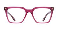 Crystal Dark Pink Scout Giselle Square Glasses - Front