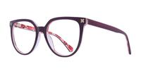 Milky Dark Pink / Flowers Scout Gloria Oval Glasses - Angle