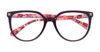 Milky Dark Pink / Flowers Scout Gloria Oval Glasses - Flat-lay