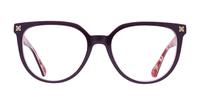Milky Dark Pink / Flowers Scout Gloria Oval Glasses - Front