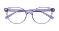 Crystal Mauve Scout Gracie Round Glasses - Flat-lay