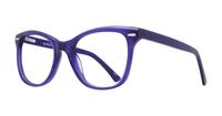 Crystal Purple Scout Grazia Cat-eye Glasses - Angle