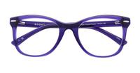 Crystal Purple Scout Grazia Cat-eye Glasses - Flat-lay