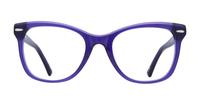 Crystal Purple Scout Grazia Cat-eye Glasses - Front