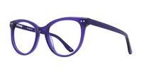 Crystal Purple Scout Gretchen Cat-eye Glasses - Angle