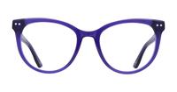 Crystal Purple Scout Gretchen Cat-eye Glasses - Front