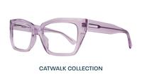 Crystal Light Pink Scout Hallie Square Glasses - Angle