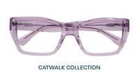 Crystal Light Pink Scout Hallie Square Glasses - Flat-lay