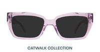 Crystal Light Pink Scout Hallie Square Glasses - Sun
