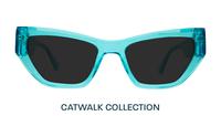 Crystal Blue Scout Harmony Cat-eye Glasses - Sun