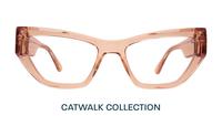 Crystal Peach Scout Harmony Cat-eye Glasses - Front
